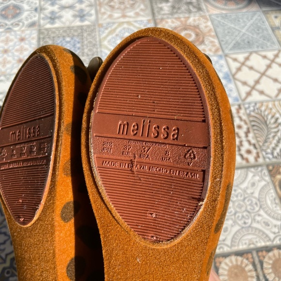 Melissa Vivienne Westwood Anglomania velvet leopard print buckle slip on flats - Picture 6 of 13